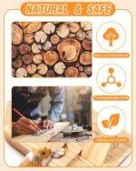 Guinea Pig Foraging Toy, 6 in 1 Hamsters Wooden Interactive Enrichment Set, Treat Dispenser for Small Animals, Suitable for Rabbits, Bunny, Chinchillas, Rats and Gerbils - Image 5