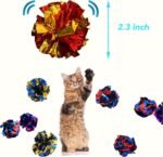 Cat Toys 20 Packs Interactive Crinkle Ball, 2.3 Inch Bright Colors Cat Ball Toys to Attract and Engage Cats, Beat Boredom, Boost Exercise, and Promote a Healthy Lifestyle for Indoor Cats - Image 3