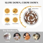 Melamine Slow Feeder Cat Bowls - Set of 3 Cat Food Dishes - Fun Maze Design for Slow Feeding - Dishwasher Safe - White × 3 - Image 3