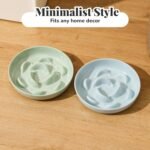 Melamine Slow Feeder Cat Bowls - Set of 3 Cat Food Dishes - Fun Maze Design for Slow Feeding - Dishwasher Safe - White × 3 - Image 8