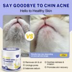 Cat Acne Chin Treatment – Dual-Finger Wipes for Feline Acne&Blackheads,Natural No-Rinse Formula,Gentle Skincare for Sensitive Cat Chin (60pcs) - Image 7