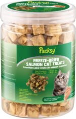 100g Freeze-Dried Salmon Cats Treats,High-Protein,Grain-Free,Crunchy Cat Treats,Single Ingredient Salmon Dog Treat Bite-Sized Pieces,for Cats' Skin and Coat Health - Image 9