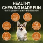 Wildfang® Olive Wood Chewing Sticks for Dogs, M – Tough Chew Toys for Aggressive Chewers, Puppy Chew Toys for Teething, Training for Chewing Muscles, Olive Wood Stick for Dogs 15–25 kg (Pack of 1) - Image 5