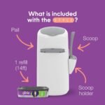 Litter Genie Style Pail - Cat Litter Waste Disposal System with Square Pail Refill Bag - Compatible with Standard and Jumbo Litter Genie Refill - Image 11