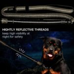 Heavy Duty Tactical Dog Leash with Quick Release Carabiner and Highly Reflective Threads,4-6FT Power Stretch Dog Leash for Medium Large Dogs (Army Green) - Image 8
