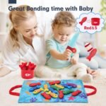 hahaland Montessori Toys for 1 Year Old - Toddler Toys for 1 2 Year Old Boys Girls Toy, Montessori Educational Baby Toy 6-12-18 Months, 10 in 1 Fishing Game with Baby Stacking Cups - Image 10