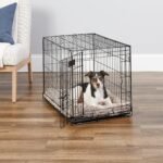 MidWest Homes for Pets Single Door iCrate 76cm Long Dog Crate, Includes Leak-Proof Pan, Floor Protecting Feet, Divider Panel and New Patented Features, Black, Model 1530 - Image 4