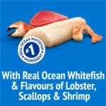 Friskies Party Mix Cat Treats, Ocean Crunch with Real Ocean Whitefish - 510 g Cannister (3 Pack) - Image 5