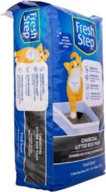 Fresh Step Charcoal Litter Box Pads - Ultra-Absorbent Cat Litter Pads with Activated Carbon for Odor Control, 16.9" x 11.4" - 7 Count - Image 3