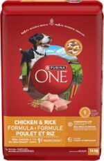 Purina ONE Dry Dog Food, Chicken & Rice - 14 kg Bag - Image 3