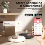 iPettie Donut Frost WiFi 6 Meal Automatic Cat Dispenser with App Control, Dry & Wet Food Automatic Cat Feeder, Smart Dog Feeder with Two Ice Packs, Programmable Timer, Holds 6 x ½ lb. of Food - Image 3