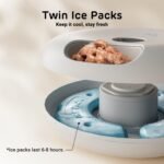 iPettie Donut Frost WiFi 6 Meal Automatic Cat Dispenser with App Control, Dry & Wet Food Automatic Cat Feeder, Smart Dog Feeder with Two Ice Packs, Programmable Timer, Holds 6 x ½ lb. of Food - Image 5