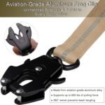 STAVAN Dog Leash for Large Dogs, 4-6FT Heavy Duty No Pull Bungee Shock Absorbing Tactical Leash with 2 Padded Handles, Quick Release Carabiner & Seatbelt Clip (Coyote Brown) - Image 3