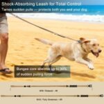 STAVAN Dog Leash for Large Dogs, 4-6FT Heavy Duty No Pull Bungee Shock Absorbing Tactical Leash with 2 Padded Handles, Quick Release Carabiner & Seatbelt Clip (Coyote Brown) - Image 5