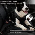 STAVAN Dog Leash for Large Dogs, 4-6FT Heavy Duty No Pull Bungee Shock Absorbing Tactical Leash with 2 Padded Handles, Quick Release Carabiner & Seatbelt Clip (Coyote Brown) - Image 6