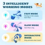 Interactive Dog Toys - New Upgraded Motion Activated Balls for Medium/Large Dogs, Automatic Moving Dogs Toy Wicked Ball for Boredom, Interactive Dog Ball to Keep Them Busy(Blue) - Image 4