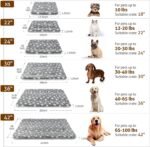 Mora Pets Cat Bed Dog Crate Pad Ultra Soft Pet Bed with Cute Star Print Washable Crate Mat for Small Dogs and Indoor Cats Reversible Fleece Dog Kennel Pad Cat Carrier Mat 14 x 17.5 inch Grey - Image 5