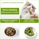 100g Cat Grass Teething Stick for Cat Kittens Hairball Removal, Natural Dried Cat Grass Treats Snacks, Edible Cat Chew Sticks Toys, Pet Snacks for Cat Dental Care, Increase Appetite (Small, Grass) - Image 5