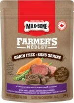 Milk-Bone Farmer's Medley Grain Free Dog Treats, Crunchy Oven Baked Biscuits with Real Lamb & Spring Vegetables, 340 g (Pack of 4) - Image 3