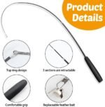 DONGKER Cat Teaser Wand,Retractable Kitten Fishing Pole Toy for Cat Kitten Reduce Boredom(Not Include Replacement) - Image 4