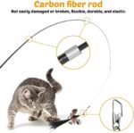 DONGKER Cat Teaser Wand,Retractable Kitten Fishing Pole Toy for Cat Kitten Reduce Boredom(Not Include Replacement) - Image 6