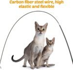 DONGKER Cat Teaser Wand,Retractable Kitten Fishing Pole Toy for Cat Kitten Reduce Boredom(Not Include Replacement) - Image 7