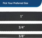 PetSafe Nylon Dog Leash - Strong, Durable, Traditional Style Leash with Easy to Use Bolt Snap - 3/4" x 6', Black - Image 6