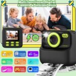 masterbee Kids Instant Print Camera, Birthday Gifts for Boys and Girls, Kids Digital Camera Toys, 1080P HD Video, 3 4 5 6 7 8 9 10 11 12 Year Old Boy Gifts/Girl Gifts (Black) - Image 3