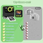 masterbee Kids Instant Print Camera, Birthday Gifts for Boys and Girls, Kids Digital Camera Toys, 1080P HD Video, 3 4 5 6 7 8 9 10 11 12 Year Old Boy Gifts/Girl Gifts (Black) - Image 8