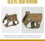 OneTigris Tactical Dog Harness for Large Dogs,No-Pull Dog Harness Vest with Hook & Loop Panels, Military Dog Harness Adjustable Dog Vest Harness for Walking Hiking Training (Coyote Brown,Medium) - Image 4