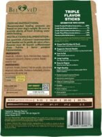 Dog Treats Rawhide Triple Flavor Duck & Chicken Human Grade Meat 300 Gr - Natural Pet Dried Snacks - Grain Free Long Lasting Chews for Large & Small Dogs - Best Sticks for Healthy Teeth - Image 3