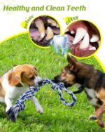 3 Pack Dog Rope Toys for Aggressive Chewers Large Breeds, Indestructible Tough Dog Toys, Interactive Dog Chew Teething Toys for Large and Medium Dogs, Durable Heavy Duty Tug Toys for Boredom - Image 5