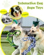 3 Pack Dog Rope Toys for Aggressive Chewers Large Breeds, Indestructible Tough Dog Toys, Interactive Dog Chew Teething Toys for Large and Medium Dogs, Durable Heavy Duty Tug Toys for Boredom - Image 6