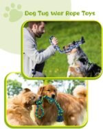 3 Pack Dog Rope Toys for Aggressive Chewers Large Breeds, Indestructible Tough Dog Toys, Interactive Dog Chew Teething Toys for Large and Medium Dogs, Durable Heavy Duty Tug Toys for Boredom - Image 7