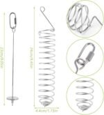 2Pcs Rat Enrichment Toys, 304 Stainless Steel Foraging Toy for Rats, Mice & Birds – Hanging Rodent Chew Toy, Slow Feeder, Small Animal Cage Accessories for Parakeets, Hamsters & Parrots - Image 3