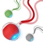 2025 New 3Pack Cat Ball Cat Toys for Indoor Cats Interactive Cat Ball Toy Speedy Tail Cat Toy Ball(Red Grey Green) - Image 2