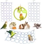 3 Pack Swing Hanging Toys,Bird Climbing Rope Net Ladders Small Medium Pet Activity Toy Suitable for Parakeet,Cockatiel,Cockatoo,Hamster,Rat,Ferret(Random Color) - Image 2
