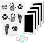 4-Pack Baby Inkless Hand and Footprint Kit Paw Nose Print Kit for Dogs Cats Pets Clean Touch Ink Pad for Baby Pets Newborn Keepsake Mess-Free Ink Pad - Image 2