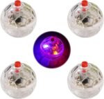 4 Pieces Ghost Hunting Cat Ball Multi-Color Flash LED Glowing Interactive Ball Pet Toys for Dog Cat Animals Activity - Image 2