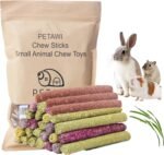 42PCS Natural Timothy Hay Sticks Bunny Toys for Rabbit, Guinea Pig, Chinchilla, Hamster, Rat, Gerbil Small Animals Chew Toys Treats Chews for Teeth for Bunny, Chinchilla, Rat, Gerbil - Image 2