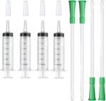 4Pcs Large Plastic Syringe with Tube, 20ml/60ML Syringe with 4Pcs 13inch/33cm Tubing for Feeding Pets, Scientific Labs, Measuring, Watering, Refilling, Filtration, Oil or Glue Applicator, Cake Decoration (60ML) - Image 2