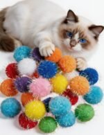 50 Cat Toy Balls Interactive Sturdy Play Toys Soft Fuzzy Balls for Indoor Fun and Exercise Suitable for All Cat Breeds - Image 2