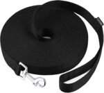 AMAGOOD Dog/Puppy Obedience Recall Training Agility Lead-15 ft 20 ft 30 ft 50 ft Long Leash-for Dog Training,Tie Out,Play,Safety,Camping (15 feet, Black) - Image 2