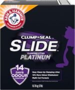 ARM & HAMMER Platinum Cat Litter Slide, EXTRA STRENGTH Odour Control with 14 Days of Odour Control, Multi-Cat, Hard Clumping Clay, 99.99% Dust Free Value Size 16.78kg (Pack of 1) - Image 2
