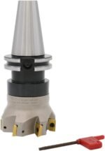 Accusize Industrial Tools 3" Cutting Dia., 90° Square Shoulder Indexable Face Mill with a CAT40 Face Mill Holder, 7104-4518 - Image 2