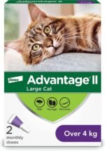 Advantage II Flea Protection for Large Cats weighing over 4 kg (over 9 lbs.) - 2 doses - Image 2