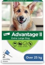 Advantage II Flea Treatment for Extra Large Dogs weighing over 25 kg (over 55 lbs.) - 2 doses - Image 2