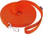 AmaGood Dog/Puppy Obedience Recall Training Agility Lead-15 ft 20 ft 30 ft 50 ft Long Leash-for Dog Training,Recall,Play,Safety,Camping(20FT,Orange) - Image 2