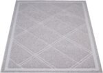 Amazon Basics Less-Mess Cat Litter Box Mat, 24 x 35 Inches, Grey - Image 2