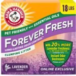 Arm & Hammer Forever Fresh Clumping Cat Litter Lavender, MultiCat 18lb with 20% More Lavender Freshness, Pet Friendly with Essential Oils - Image 2